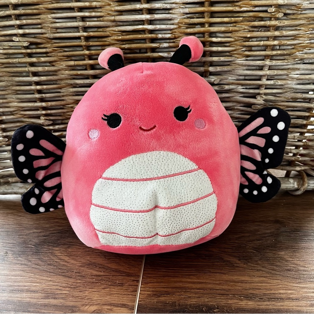 Squishmallows Andreina the pink butterfly plush